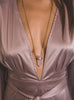 Ella Necklace Rose Quartz - Divine Schematic